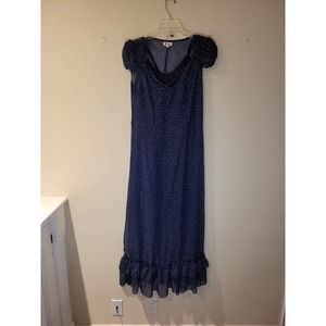 Olsenboye Floral Ruffled Maxi Dress Size Large